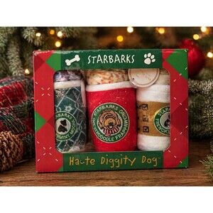 Starbarks Holiday 3 pc. Box Set Plush Dog Toy